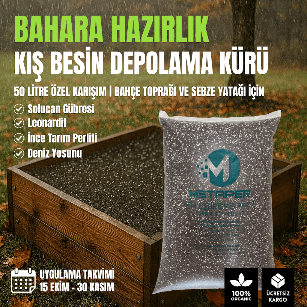 Bahara Hazırlık – Kış Toprak Besin Depolama Kürü (50 Litre)